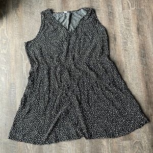 Black leopard print tank dress. Old Navy XXL. Light.